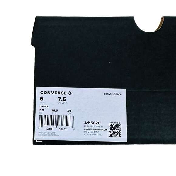 āConverse Run Star Hike Platform 6 Men's Shoes Embroidered Flowers Green A11562C - Picture 8 of 10